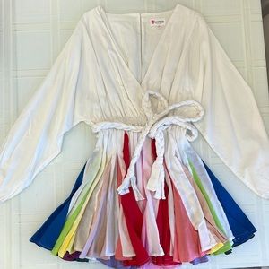 VICI Dress | Detachable Belt | Multi-color Skirt | Small